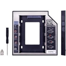 Leaf Shop 1647 9,5 mm 2,5 Inç SSD HDD Sabit Disk Için Sürücü Sata 3 (Dizüstü Bilgisayar) Sabit Sürücü Çerçevesi SSD Veya Sata Diskinizi Harddisk Yuvasına Takıp, Bu Cihaz Da Dvd/cd Okuyucusuna Takılır