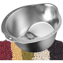 Leaf Shop Çok Amaçlı Pirinç Meyve Makarna Süzgeci Paslanmaz 304 Çelik