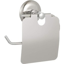 Leaf Shop Banyo Iris Krom Kapaklı Tuvalet Kağıdı Askısı Tuvalet Kağıtlığı Ister Yapıştır Ister Montajla