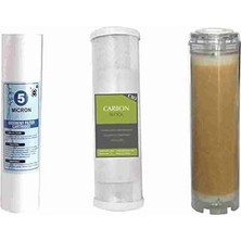 Leaf Shop Bella Üçlü Su Filtresi Daire ve Bina Girişi Için Üçlü Yedek Filtre Seti