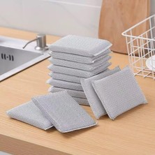 Leaf Shop Home 2 Adet Inox Bulaşık Süngeri, Çizdirmez Telli Ovma Süngeri, Paslanmaz Çelik, Mutfakta Güçlü Temizlik Için Dayanıklı ve Etkili Sünger (2 Adet)