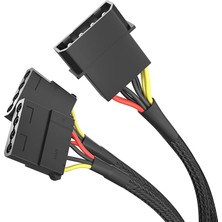 Leaf Shop – 4 Pin Molex – 2 x 4 Pin Molex Y Kablosu 30 cm
