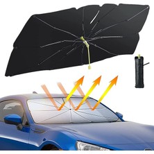 Leaf Shop Güneşliği Iç Cam, Comprafun Şemsiye Araba Güneşliği 140 x 75 Cm, Katlanabilir Araba Güneşliği Uv Koruması ve Isı Yalıtımı, Çoğu Araba, Suv, Kamyon Için