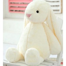 Leaf Shop Arkadaşım Uzun Kulak Bunny Peluş Tavşan 65 cm Beyaz