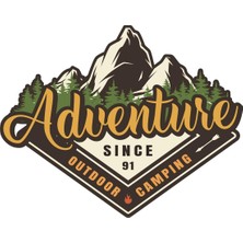 Leaf Shop Road Camping Adventure Sticker Off Road Sticker 10 x 8 cm