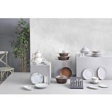 Misda Store Pierre Cardin 1500187668 Nerissa 60 Parça Yemek Takımı, Altın