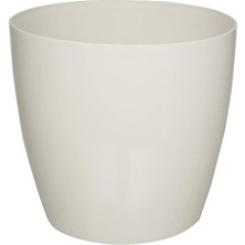 Leaf Shop Yas7 Yakut Akıllı Saksı Akıllı Saksı Aparatı ile Birlikte 49CM, 66 Litre Kirli Beyaz