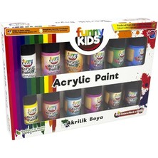 Leaf Shop Kids Akrilik Boya 12 Renk x 20 ml Set