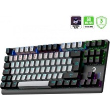 Leaf Shop Power Eva 3 60M Mekanik Red Switch Türkçe Q 88 Tuş USB Gaming Klavye - 3 Yıl Garantili