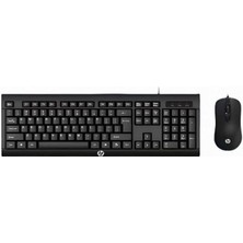 Leaf Shop KM100 Kablolu Klavye Mouse Set Ingilice Q