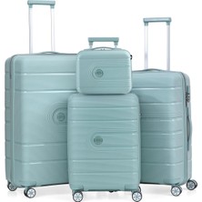 Ççs 5247 Polipropilen Kırılmaz 4 Lü Valiz Seti