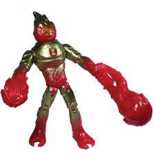 Misda Store 10 -Ben 10 BEN66A10 Aksiyon Figürleri Metalik Tema-Heatblast