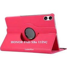 Misda Store Pad X8A 11INÇ ile Uyumlu Kılıf 360 Dönebilen Standlı Case (Honorpad X8/x8 Pro Değildir) Pembe Koyu