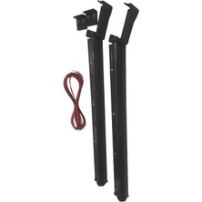 Misda Store Antrasit Balkon Kurutma Askıs Kare Korkuluk 60X25