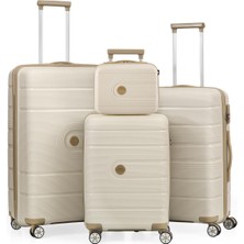 Ççs 5247 Polipropilen Kırılmaz 4 Lü Valiz Seti