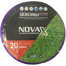 Misda Store Novax Ekolüks Silikon Pvc Bahçe Hortumu 1/2 20MT