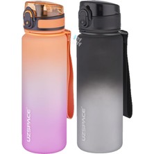 Misda Store 2'li Tritan Matara Seti 500ML Çift Renk Softtouch Ff Collection Tritan Su Matarası