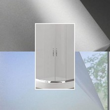 Misda Store Duşakabin Camı Kaplama Folyosu 37CMX5MT Buzlu Cam Filmi Kendinden Yapışkanlı Şeffaf KRCNM485