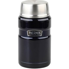 Misda Store SK3021 Stainless King Yemek Termosu 0.71 Lt Lacivert Çelik Termos SK3020MB