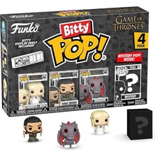 Misda Store Pop! Bitty: Game Of Thrones - Daenerys Targaryen, Khal Drogo, Drogon ve Mystery Chase Figürü (Stiller Değişebilir)