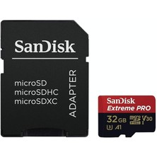 Misda Store 32GB Extreme Pro Microsdhc Hafıza Kartı, 100 Mb/sn'e Kadar - SDSQXCG-032G-GN6MA