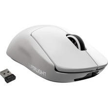Misda Store G Pro x Superlıght Kablosuz Lıghtspeed Oyuncu Mouse, 25.600 Dpı, Hero Sensör, 5 Özelleştirilebilir Tuş, 1 Ms Bildirim Hızı, Uzun Pil Ömrü, Pc / Mac ile Uyumlu, Beyaz