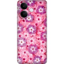 Nurdic Vivo V60 Lite 5g Kılıf 0.4mm Lazer Kesim Silikon Kapak Çiçekli Sss