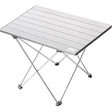 Misda Store Full Alüminyum Katlanır Kamp Sehpası, Piknik, Bbq, Balıkçılık, Doğa Aktiviteleri, Plaj Için Kolay Taşınabilir Kompakt Outdoor Ultra Hafif Kamp Masası Orta Boy - Gümüş