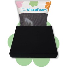 Misda Store Ortopedik Visco Kare Oturma Minderi Siyah