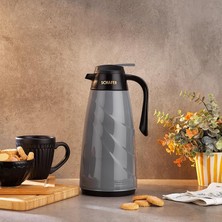 Misda Store Kitchenhouse Mimoza 1,5 L Cam Termos-Gri