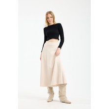 Win Moda Yeni Sezon Uzun Çan Etek Kadın Scuba Dalgıç Kumaş Tesettür Likralı S/xl 3 Renk