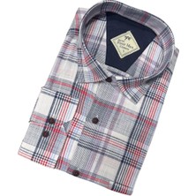 Gömlek Galerisi Klasik Kesim Ekoseli Pamuk Uzun Kollu Erkek Gömlek