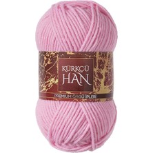 Misda Store Han Dekor 100GR 100M El Örgü Ipi (Açık Pembe)