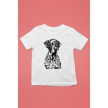 Darkhane Alman Shorthair - Köpek Baskılı Unisex Beyaz Çocuk Tişört - T-Shirt CT007