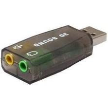 Misda Store 4504 5+1 Harici USB Ses Kartı 3.5mm Kulaklık Mikrofon Çevirici Dönüştürücü