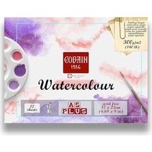 Misda Store Sanat Taha Demir Cobain 1986 Sulu Boya Defteri 12 Yaprak 300GR Watercolour Aquarelle (A5PLUS 17X23CM)