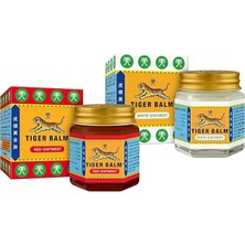 Misda Store Balm Kaplan Balsamı Kırmızı Merhem 30G/KAVANOZ Beyaz Merhem 30G/KAVANOZ