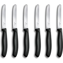 Misda Store 6.7833.6 Swissclassic Blisterli Siyah 6lı Domates Bıçağı