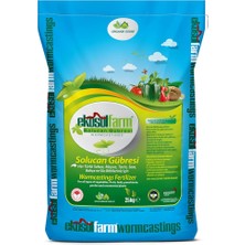 Misda Store Solucan Gübresi 25 kg Organik Gübre Tüm Bitkilerde Kullanıma Uygun Katı (Toz) Formda Gübre