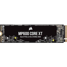 Misda Store MP600 Core Xt 1tb M.2 Pcıe Gen4 Nvme SSD - 5900 Mb/s'ye Kadar - Qlc Nand - M.2 2280 - Pcıe 4.0 Dizüstü Bilgisayarlar ve Masaüstü Bilgisayarlar Için - Siyah