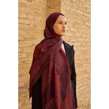 Bordo Ed Scarf Hazel Floş Viskon Şal