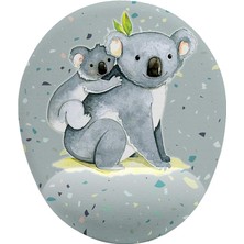 Misda Store Fikirler Koala ve Yavrusu Bilek Destekli Mouse Pad