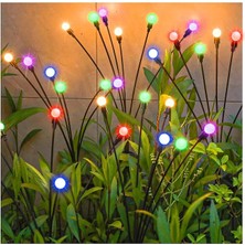 Misda Store Enerjili Bahçe Işıkları - 4 Paket 10 LED Renk Değiştiren Güneş Ateş Böceği Sallanan Işıklar Dış Mekan Su Geçirmez Dekoratif Işıklar, Yard Veranda Yürüyüş Yolu Bahçe Yolu Dekorasyonu Için Güneş E