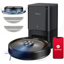 Misda Store T10 Elite Robot Vacuum Cleaner With Mop, Robotic Vacuum Self Emptying For 45 Days Hands-Free, Lidar Navigation, Compatible With Alexa/wi-Fi Connected, Ideal For Pet Hair, Hard Floor And Carpet