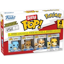 Misda Store Bitty Pop: Pokemon- Squirtle 4'lü Paket, Oyuncak Figür
