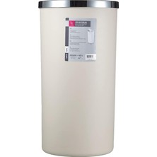 Misda Store Lenox 35 Lt Çöp Kovası, Kapaklı, 30 x 56 Cm, Bej