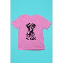 Darkhane Alman Shorthair - Köpek Baskılı Unisex Pembe Çocuk Tişört - T-Shirt CT002
