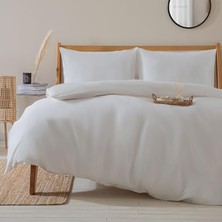 Misda Store Alana Nevresim Seti King Size 230X220 Cm, Ekru