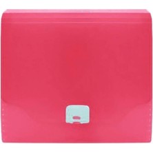 Leaf Shop Körüklü Dosya Neon Renkler, Kırmızı