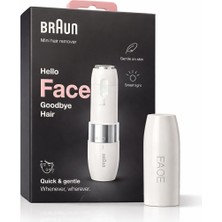 Braun Mini Yüz Tüy Alma Cihazı Kadınlar Için Hassas Yüz Epilatörü Şarjlı Taşınabilir Face Hair Remover Smart Light